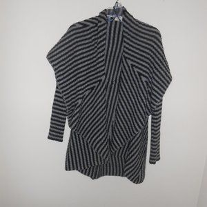 Lineamaglia made in Italy sweater size large black and gray stripped.